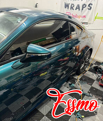 PET Super Gloss Metallic Dark British Green Vinyl Wrap