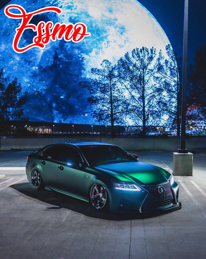 PET Romance Chrome Venom Green Vinyl Wrap