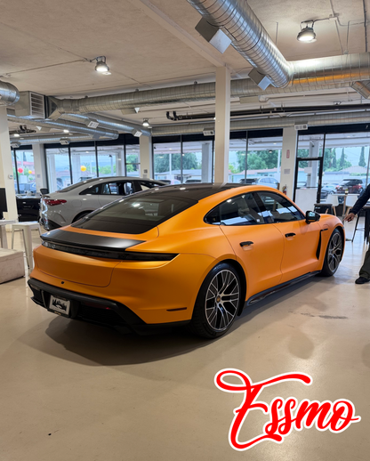 Matte Metallic Shiny Orange Dry Apply PPF TPU Paint Protection Film