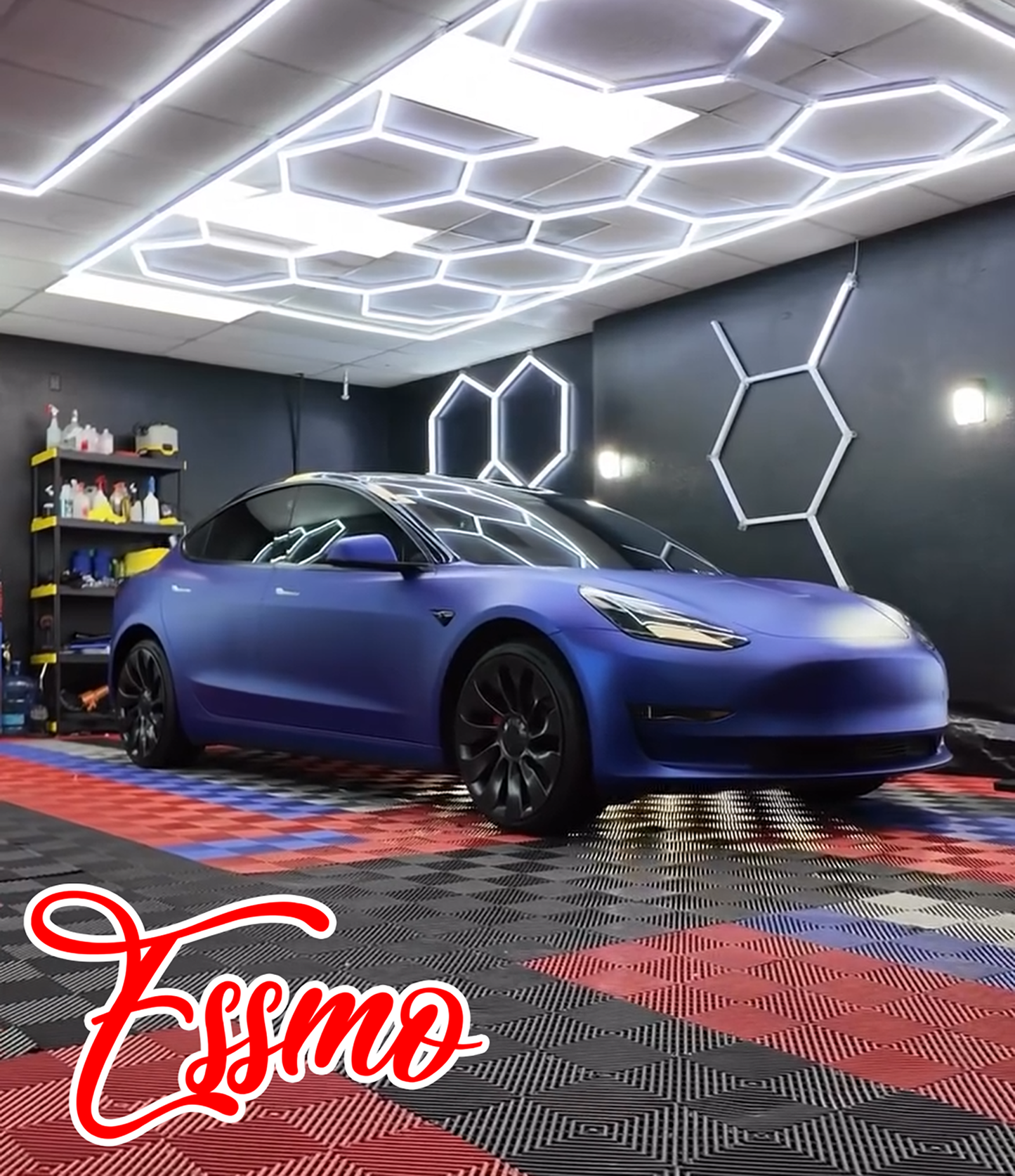 Matte Metallic Cobalt Blue Dry Apply PPF TPU Paint Protection Film