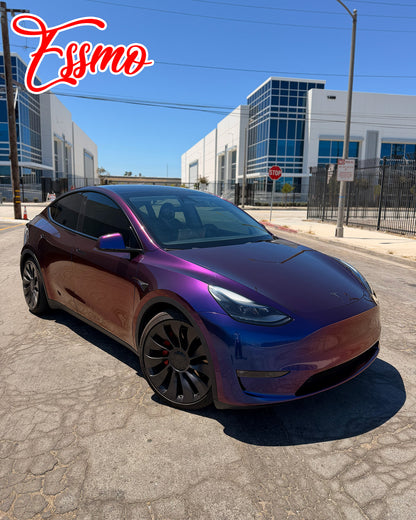 PET Galaxy Dust Gloss Roaring Purple Color Shift Vinyl Wrap