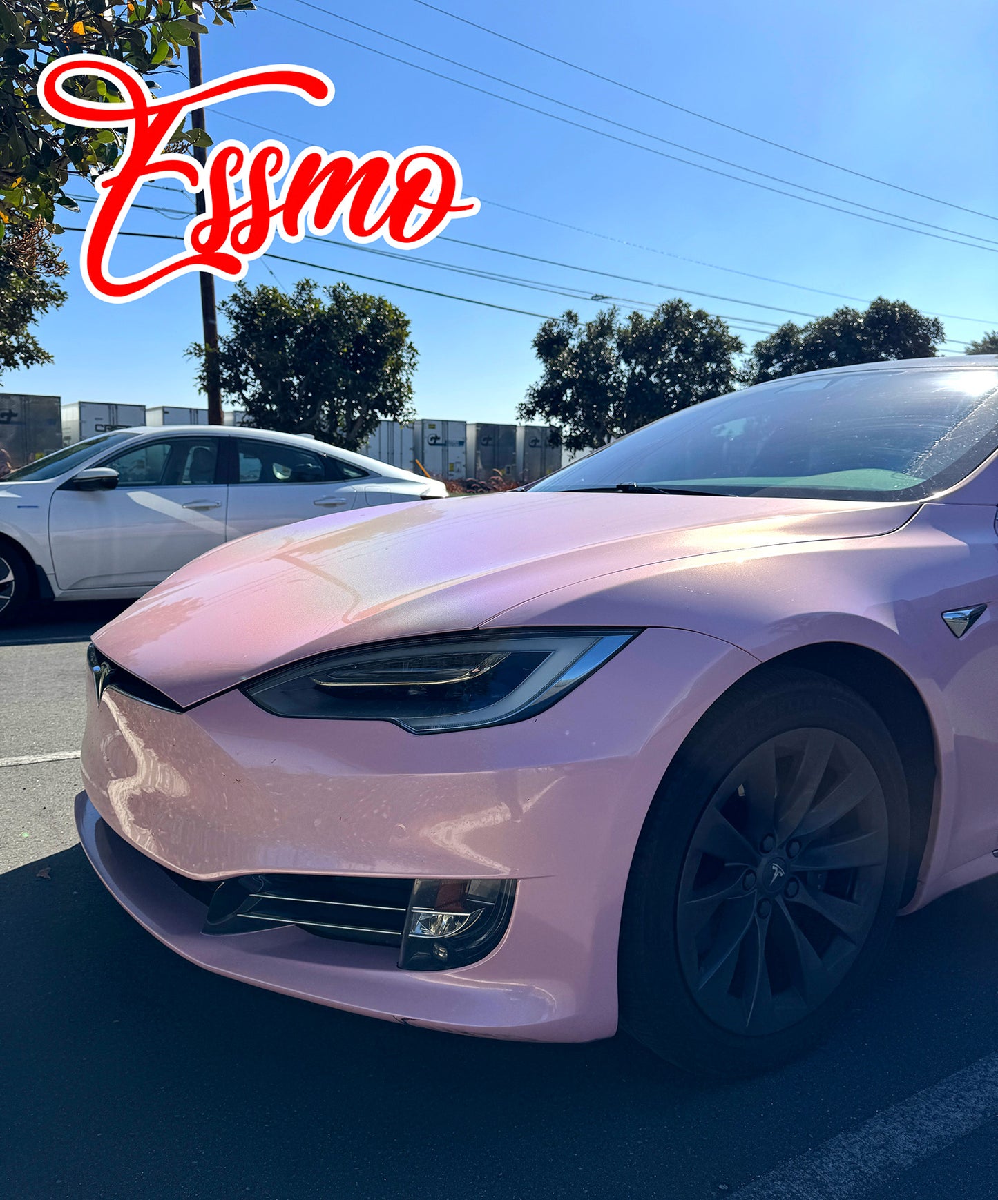 PET Laser Flip Gloss Pink Vinyl Wrap
