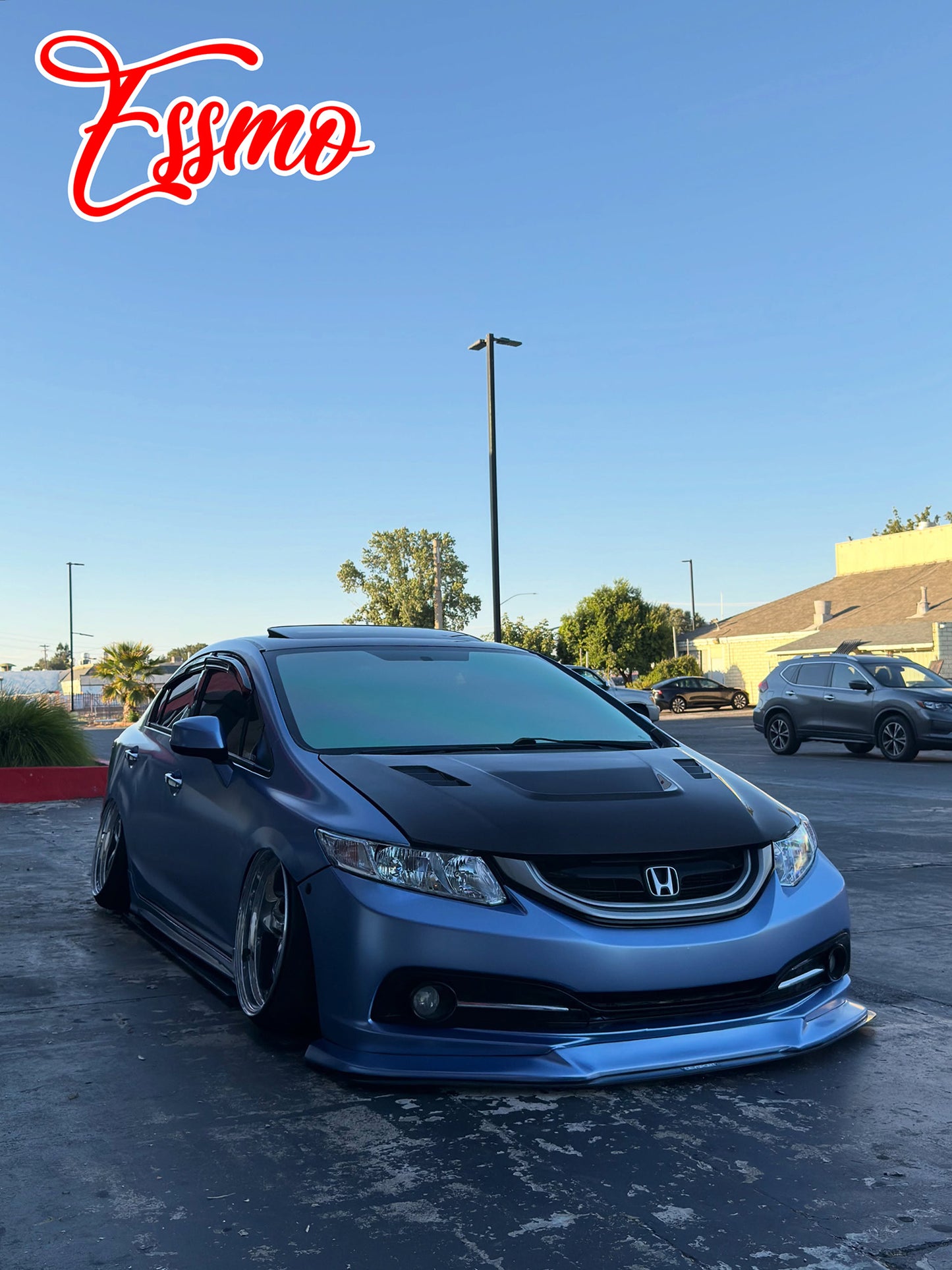 Matte Metallic Satin Pearl Frosted Blue Vinyl Wrap