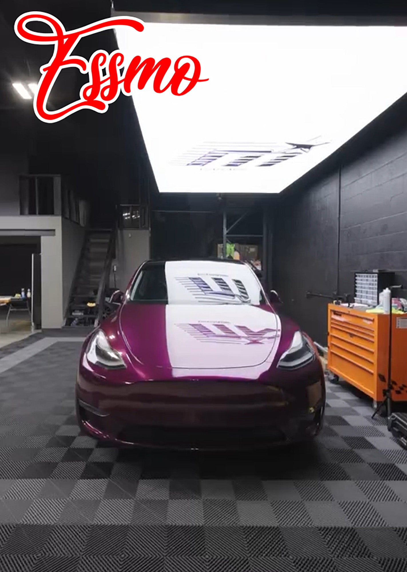 PET Super Gloss Metallic Rubellite Purple Vinyl Wrap