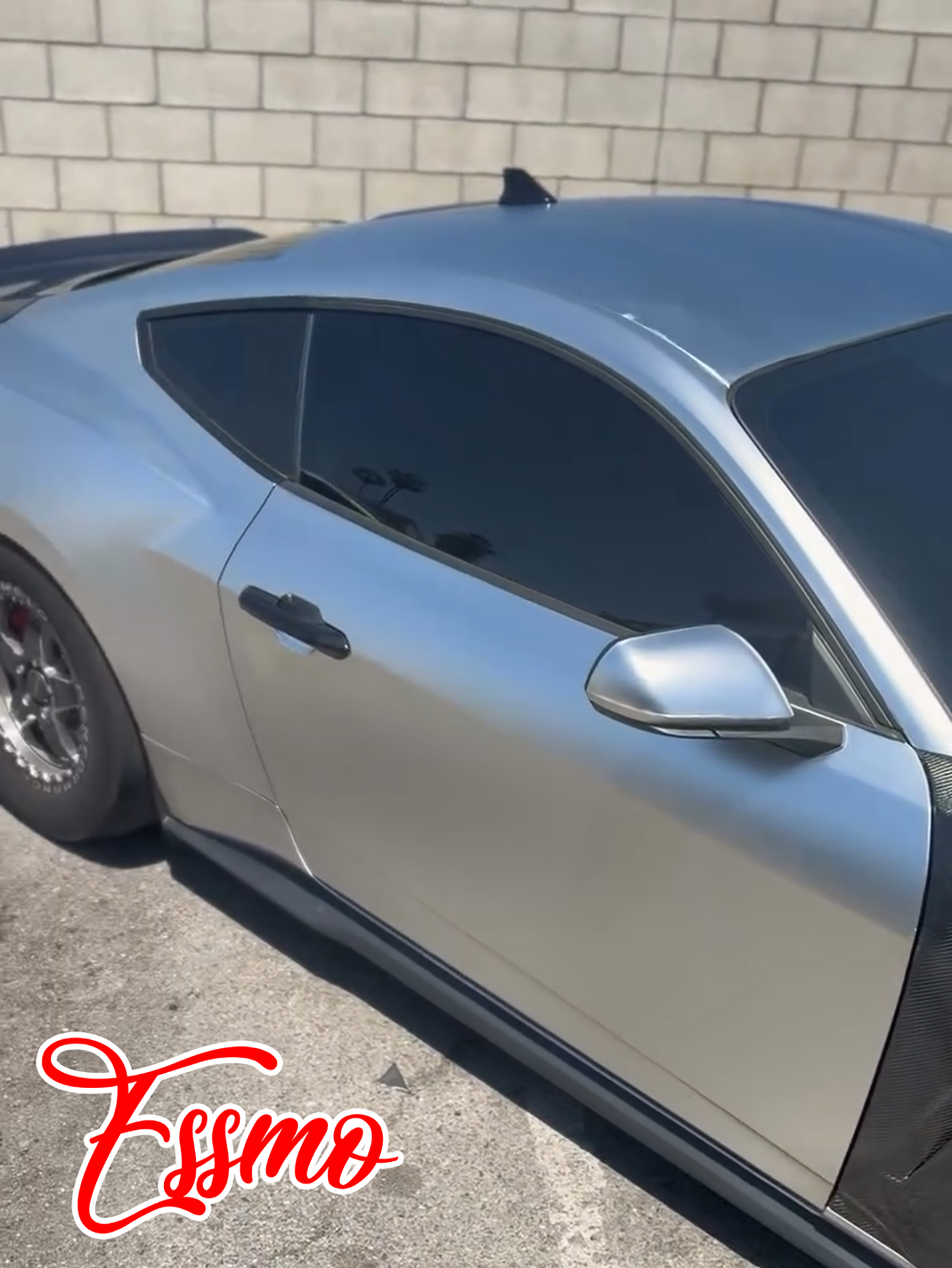 PET Romance Chrome Silver Vinyl Wrap
