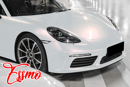 PET Pearl White Gloss White Red Vinyl Wrap
