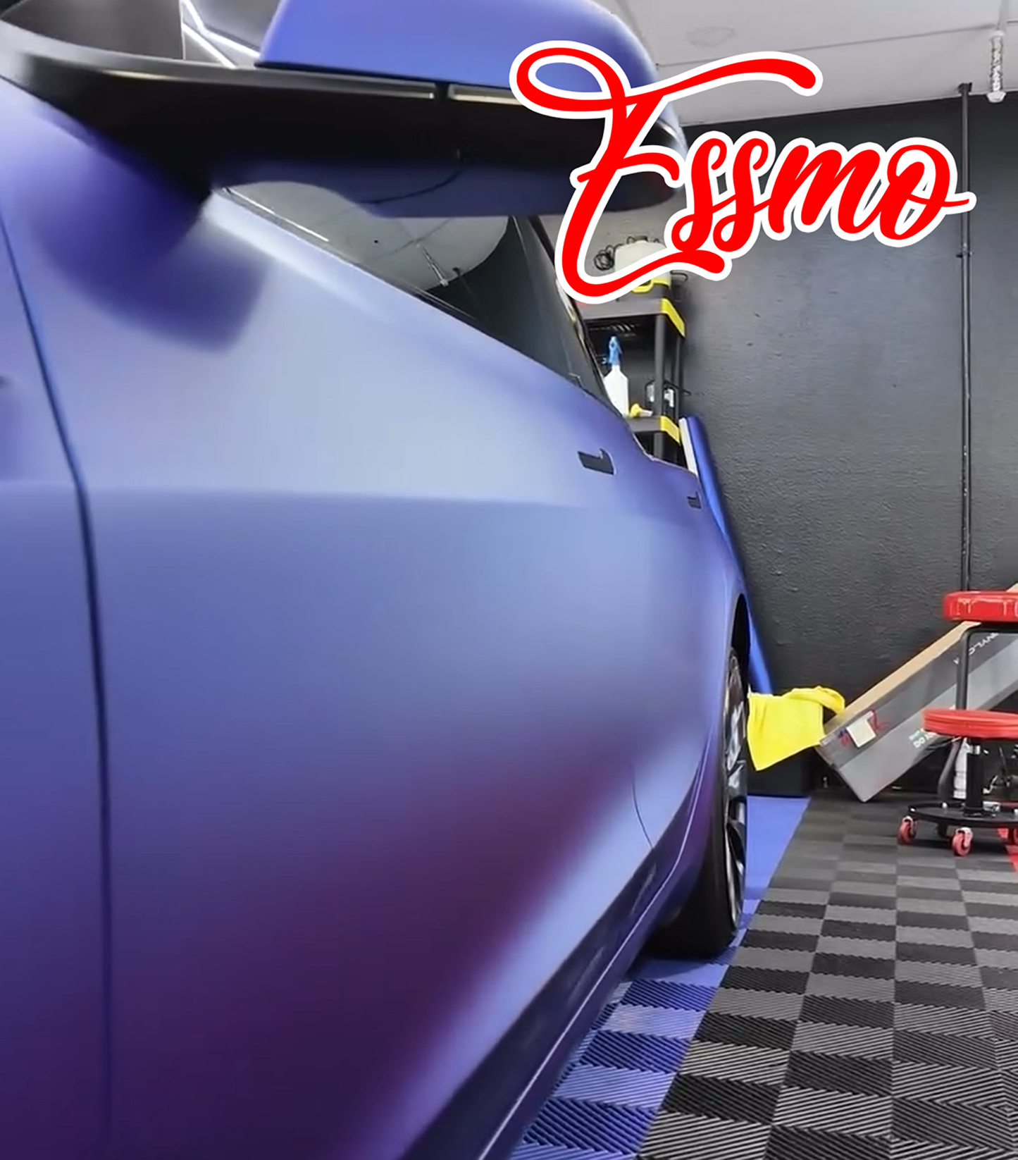 Matte Metallic Cobalt Blue Dry Apply PPF TPU Paint Protection Film