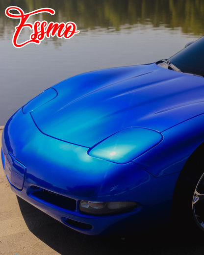 PET Liquid Metallic Klein Blue Vinyl Wrap