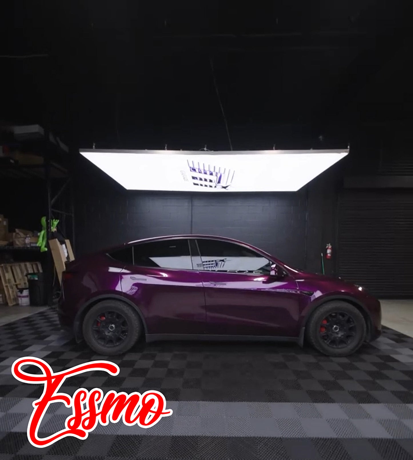 PET Super Gloss Metallic Rubellite Purple Vinyl Wrap