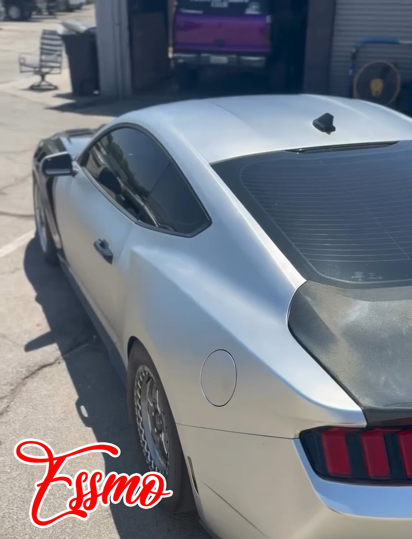 PET Romance Chrome Silver Vinyl Wrap