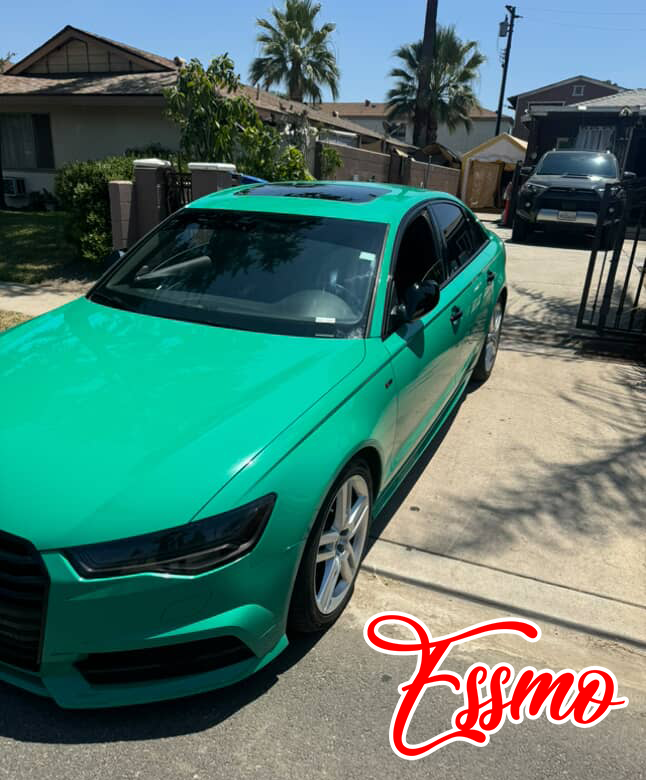PET Super Gloss Retro Green Vinyl Wrap