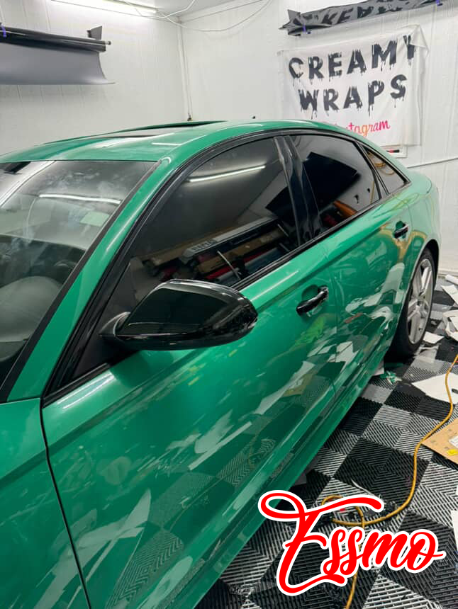 PET Super Gloss Retro Green Vinyl Wrap