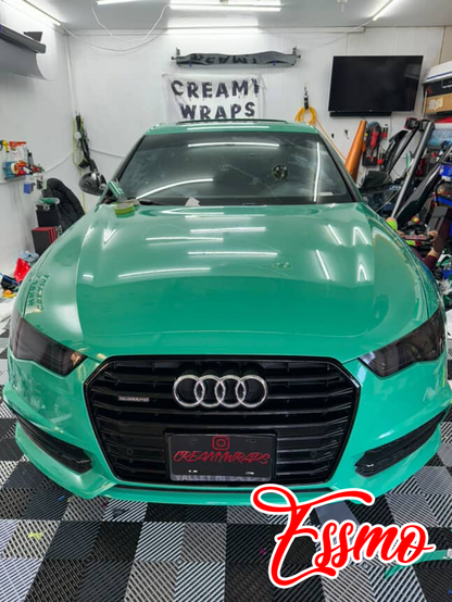 PET Super Gloss Retro Green Vinyl Wrap