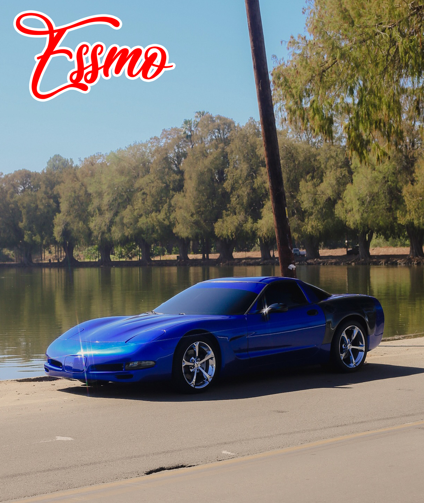 PET Liquid Metallic Klein Blue Vinyl Wrap