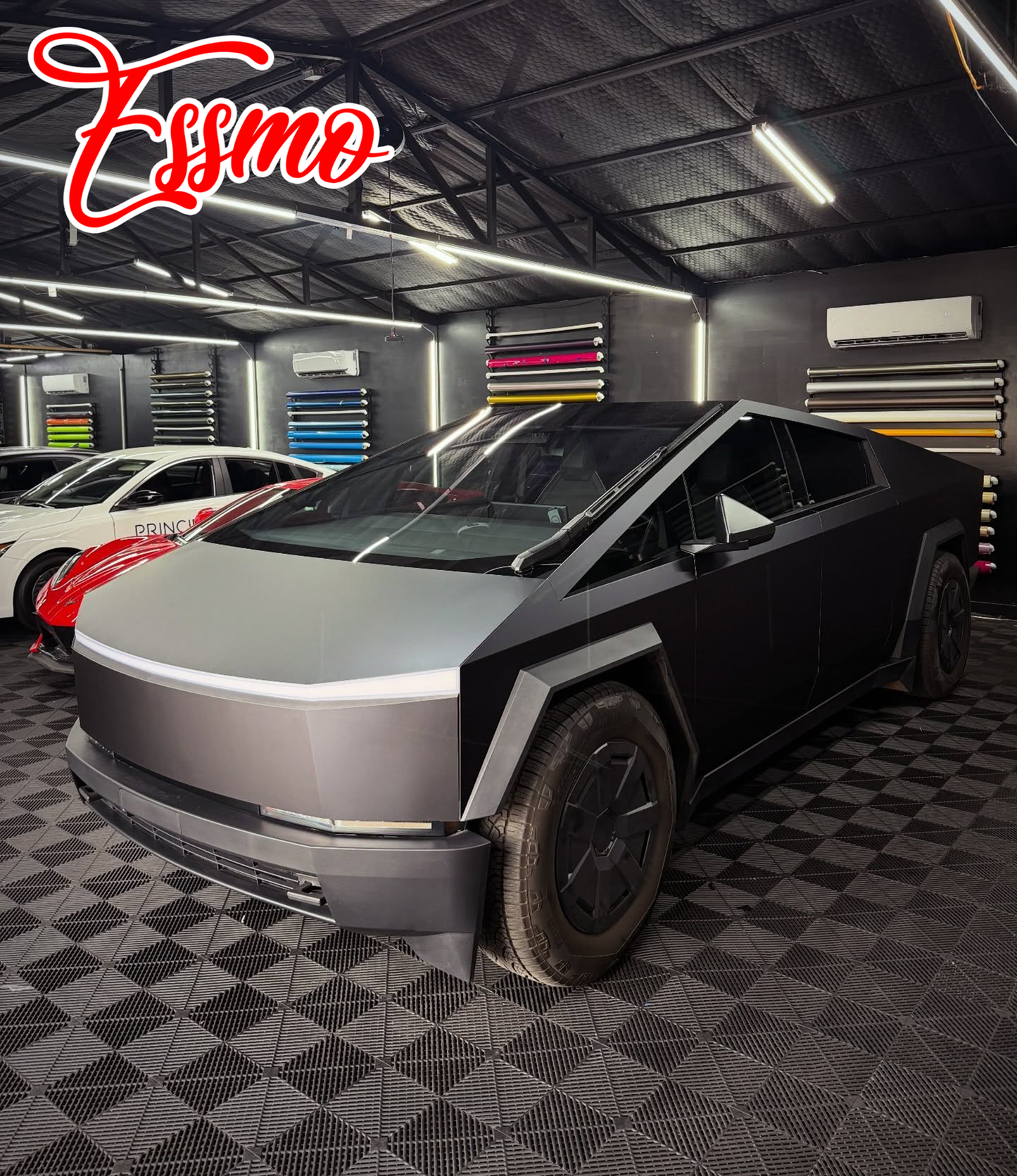 Matte Metallic Blackish Blue Dry Apply PPF TPU Paint Protection Film