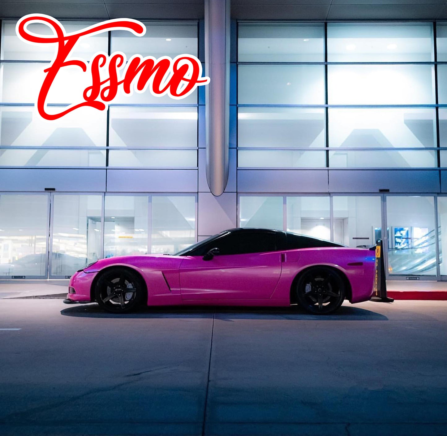 PET Super Gloss Metallic Rose Red Vinyl Wrap