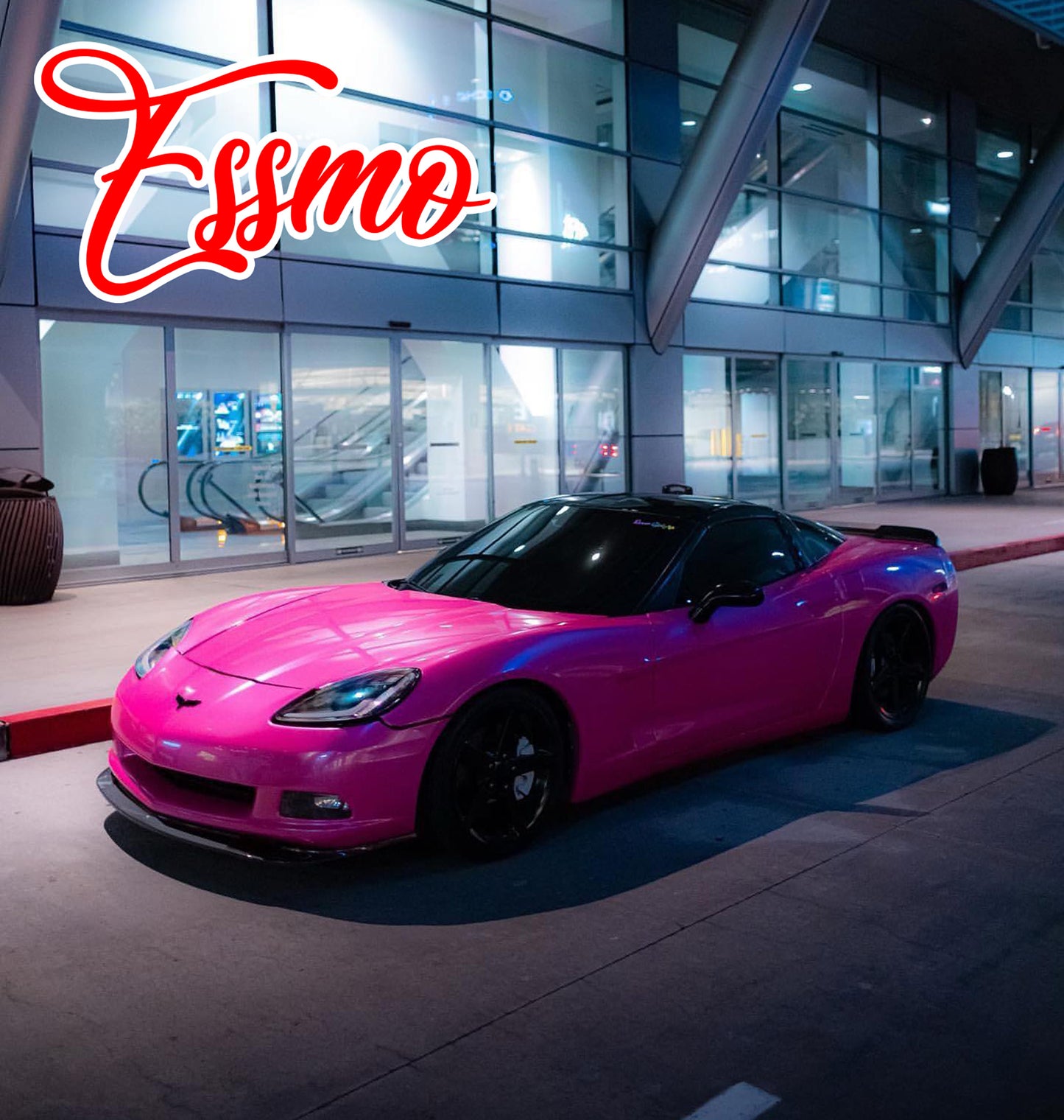 PET Super Gloss Metallic Rose Red Vinyl Wrap