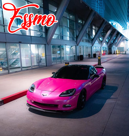 PET Super Gloss Metallic Rose Red Vinyl Wrap