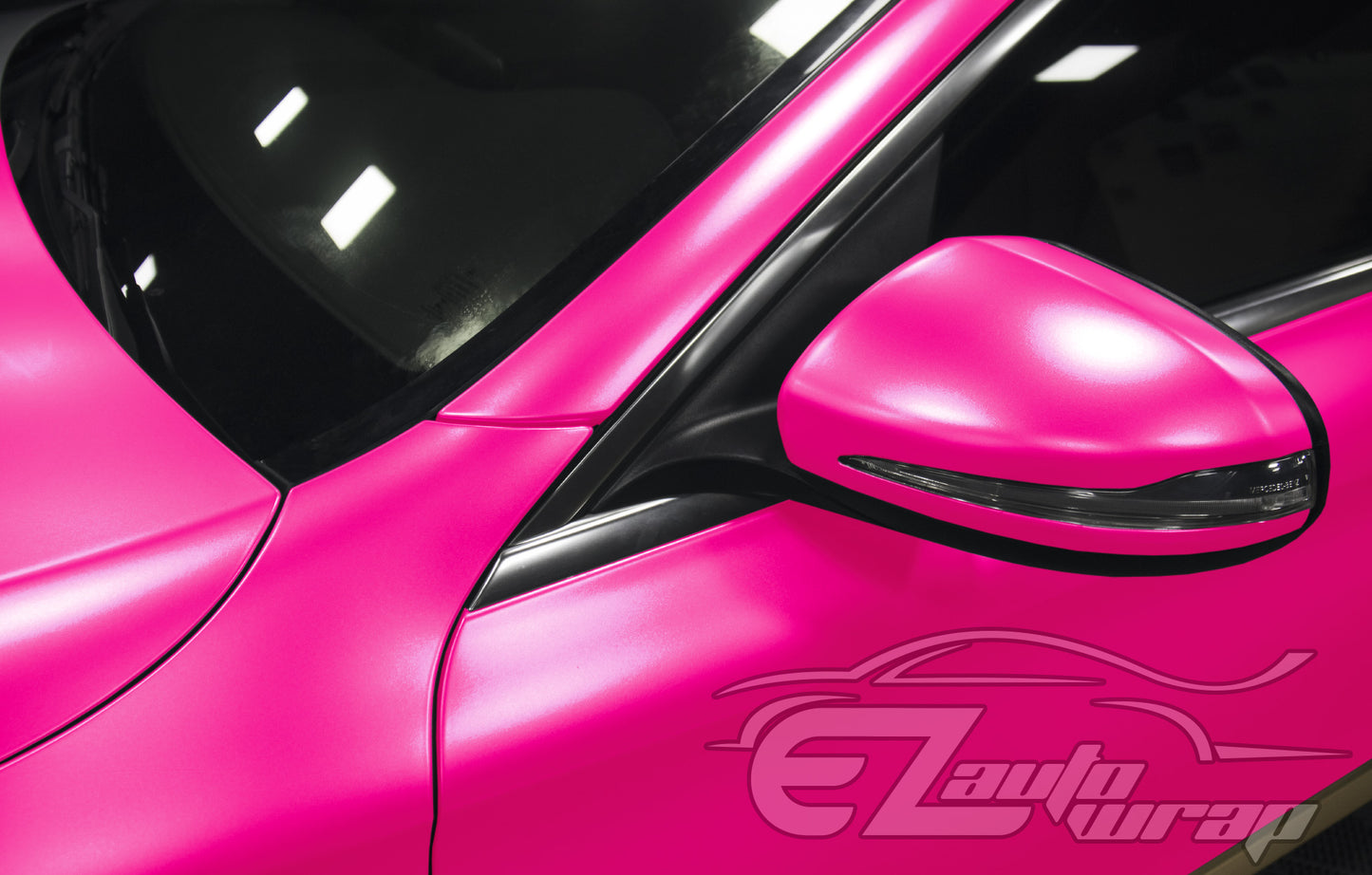 Matte Metallic Satin Pearl Rose Red Vinyl Wrap