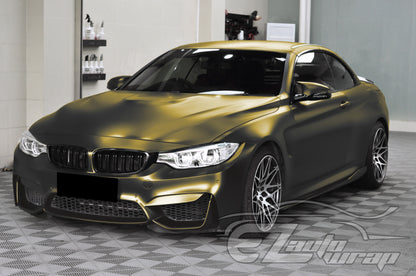 Matte Metallic Satin Pearl Bond Gold Vinyl Wrap