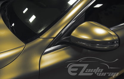 Matte Metallic Satin Pearl Bond Gold Vinyl Wrap