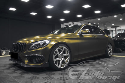Matte Metallic Satin Pearl Bond Gold Vinyl Wrap