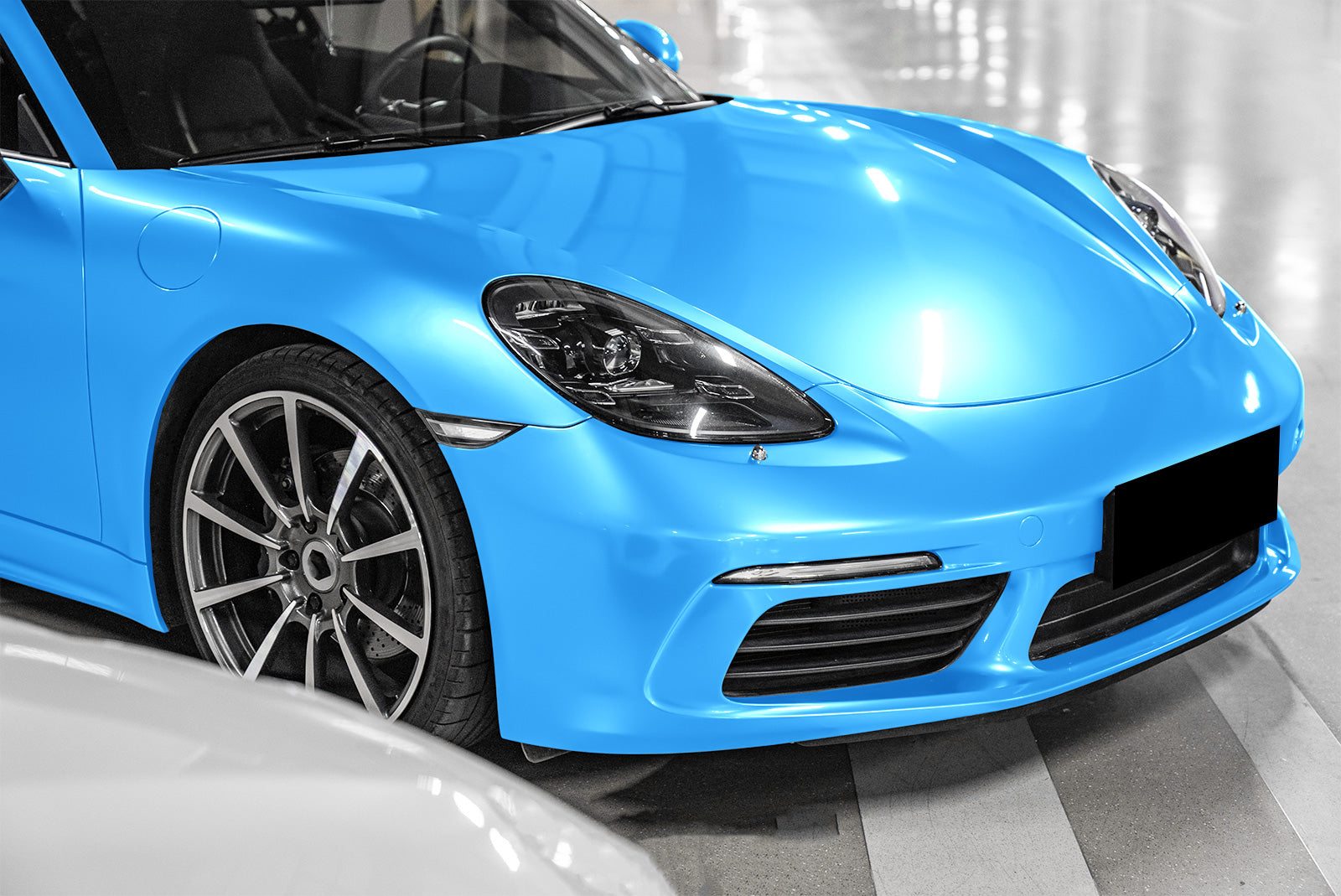 High Gloss Marina Blue Vinyl Wrap – Essmovinyl