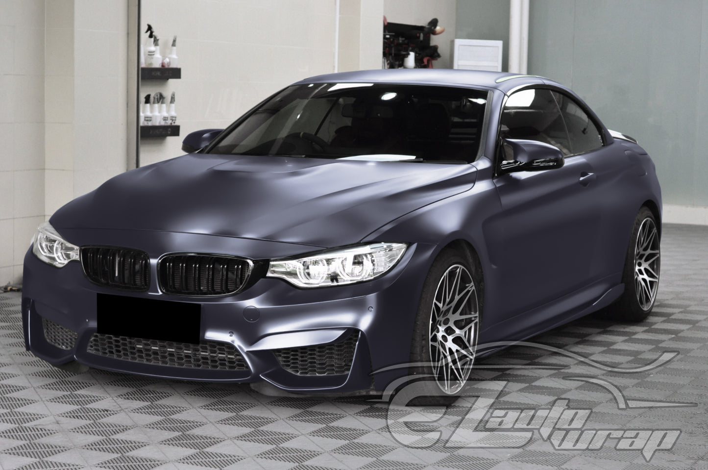Matte Metallic Satin Pearl Charcoal Gray Vinyl Wrap