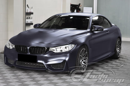 Matte Metallic Satin Pearl Charcoal Gray Vinyl Wrap