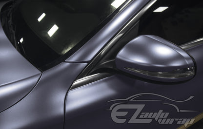 Matte Metallic Satin Pearl Charcoal Gray Vinyl Wrap