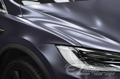 Matte Metallic Satin Pearl Charcoal Gray Vinyl Wrap