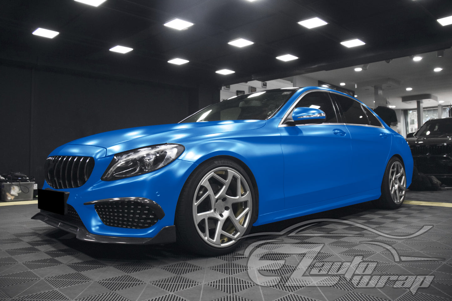 Matte Metallic Satin Pearl Sky Blue Vinyl Wrap