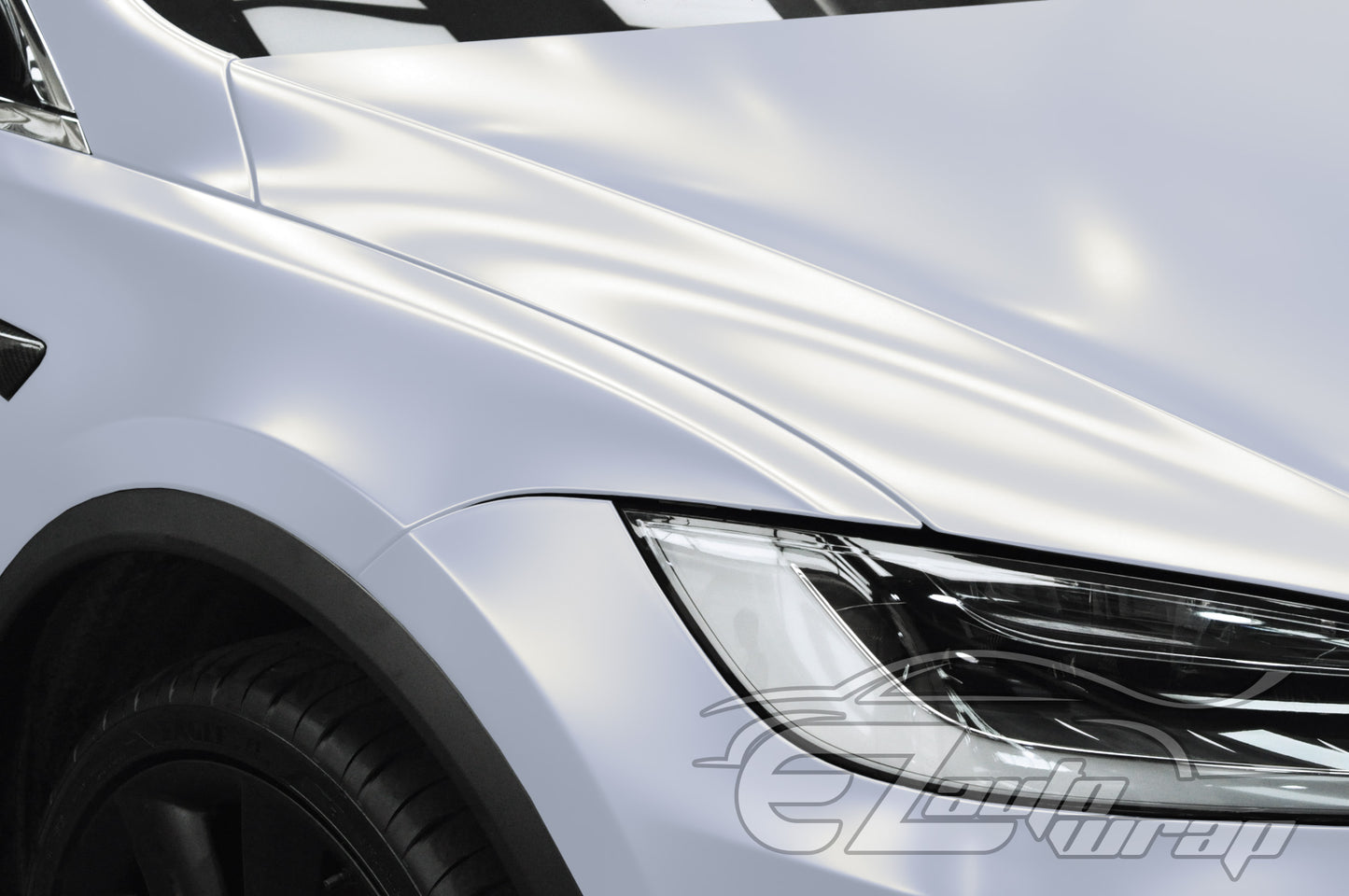Matte Metallic Satin Pearl Platinum Silver Vinyl Wrap