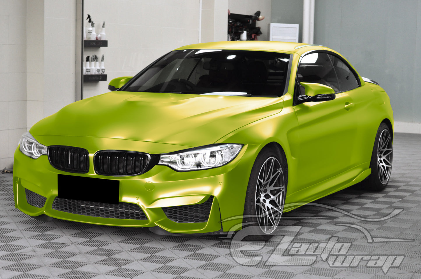 Matte Metallic Satin Pearl Lime Green Vinyl Wrap