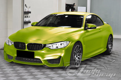Matte Metallic Satin Pearl Lime Green Vinyl Wrap