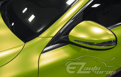 Matte Metallic Satin Pearl Lime Green Vinyl Wrap