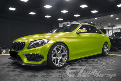 Matte Metallic Satin Pearl Lime Green Vinyl Wrap