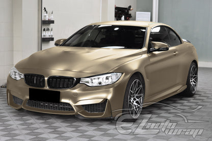 Matte Metallic Satin Pearl Champagne Gold Vinyl Wrap