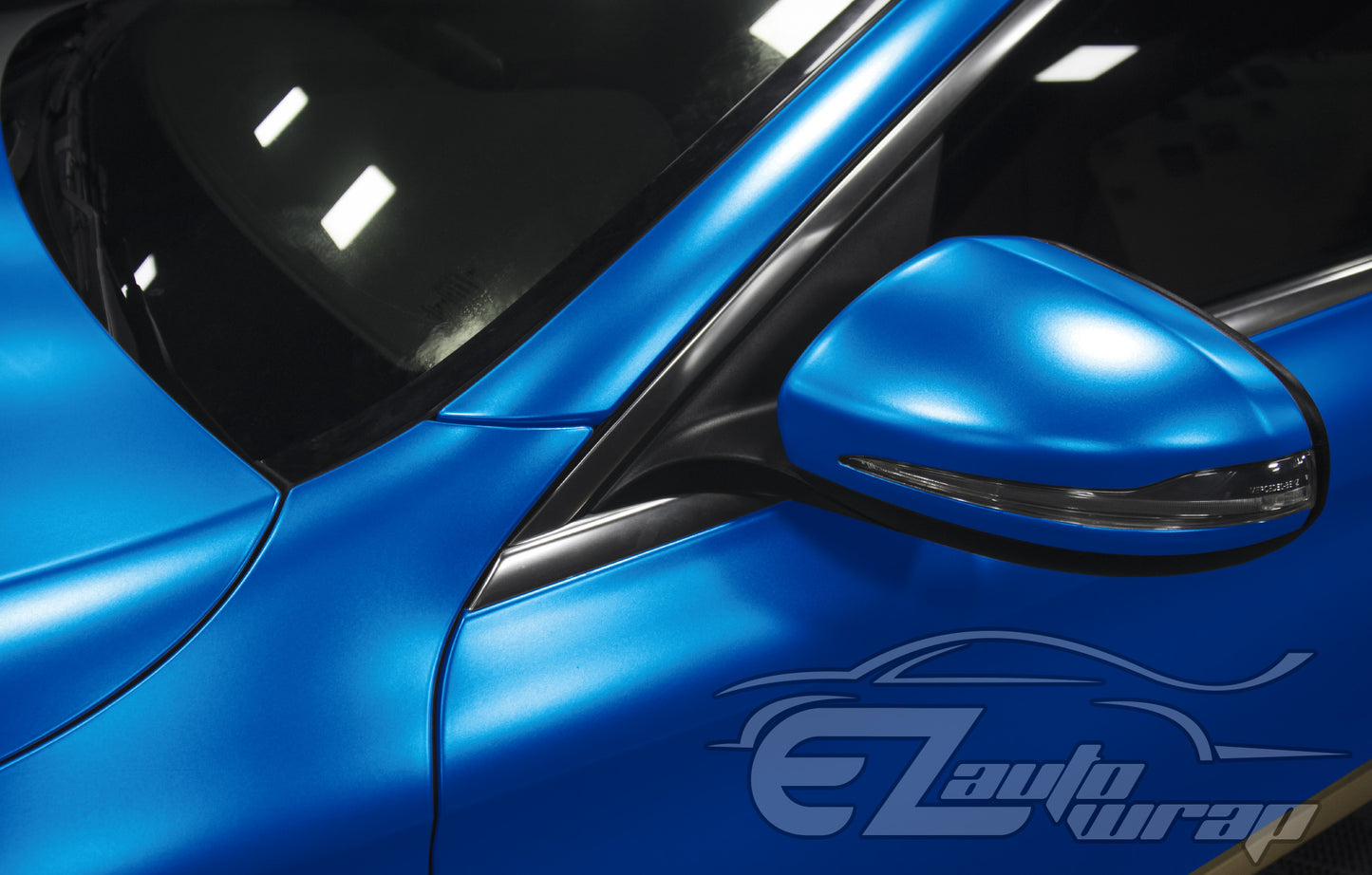 Matte Metallic Satin Pearl Royal Blue Vinyl Wrap