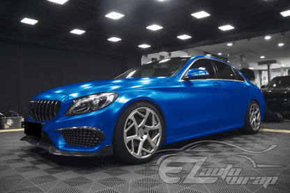 Matte Metallic Satin Pearl Royal Blue Vinyl Wrap