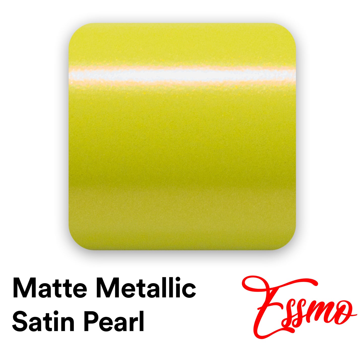 Matte Metallic Satin Pearl Neon Yellow Vinyl Wrap