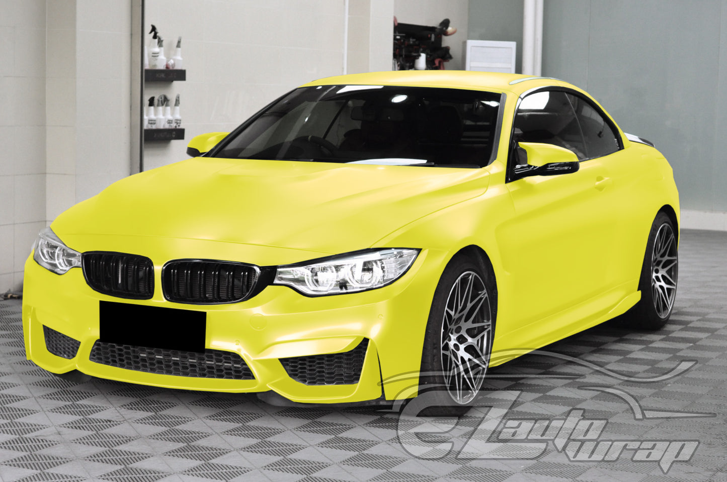 Matte Metallic Satin Pearl Neon Yellow Vinyl Wrap