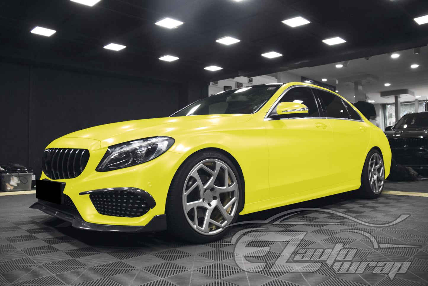 Matte Metallic Satin Pearl Neon Yellow Vinyl Wrap