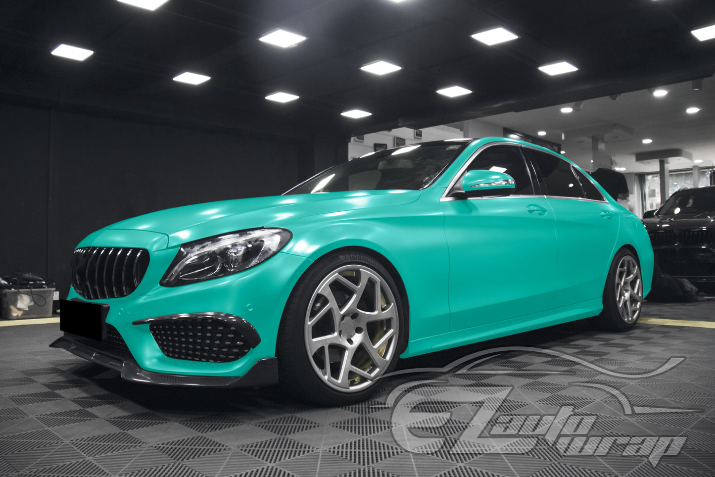 Matte Metallic Satin Pearl Lake Green Vinyl Wrap