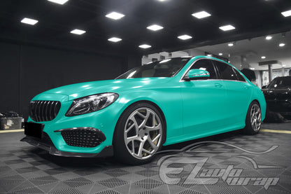 Matte Metallic Satin Pearl Lake Green Vinyl Wrap