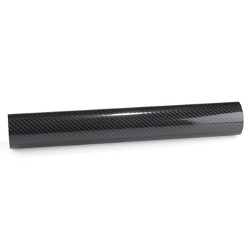 7D Carbon Fiber Low Tack Black Vinyl Wrap