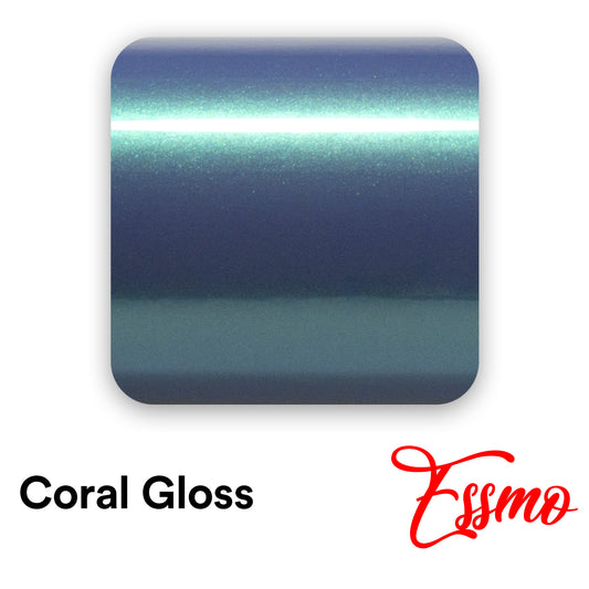 Coral Gloss Peacock Green Vinyl Wrap