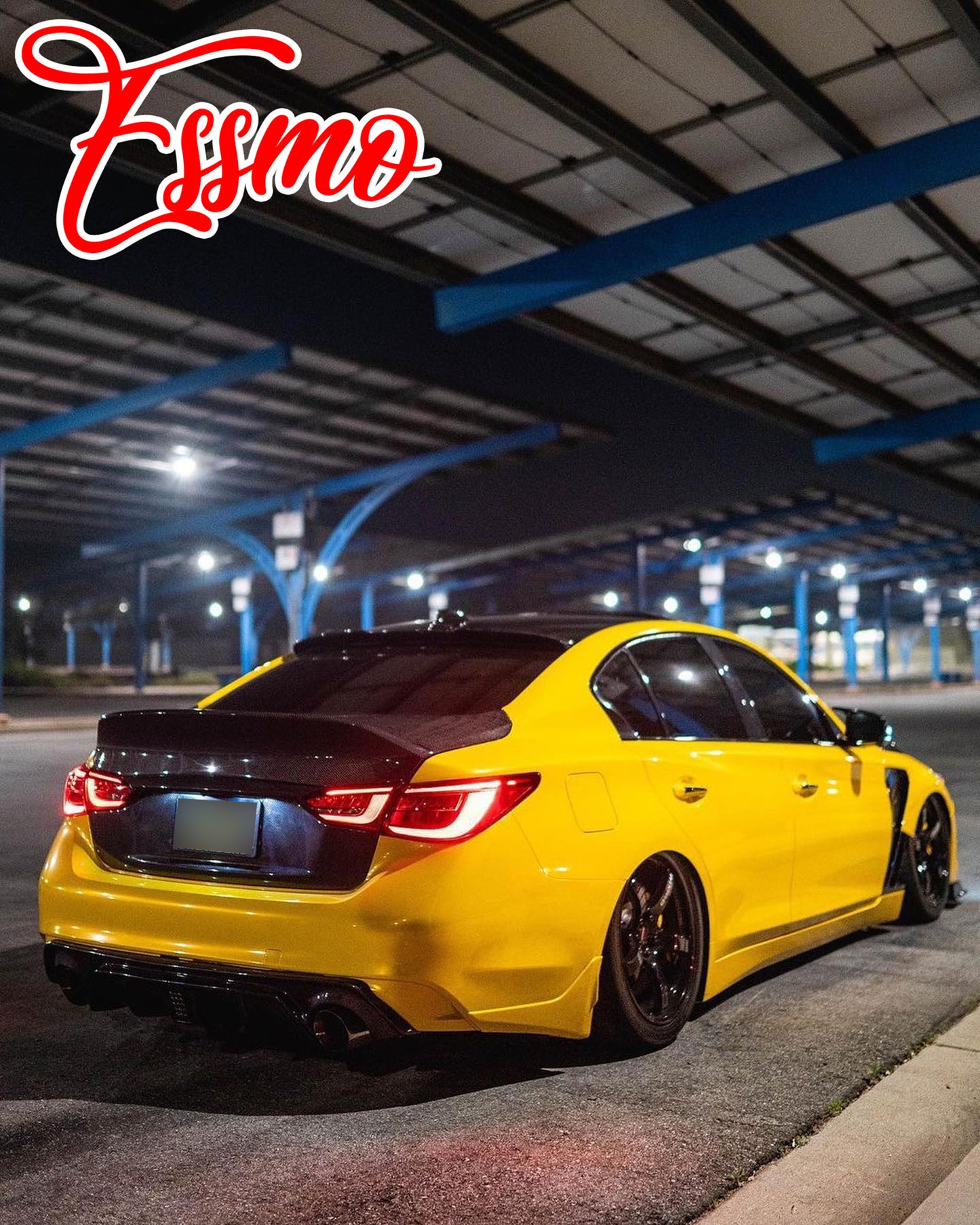 PET Super Gloss Metallic Cyber Yellow Vinyl Wrap