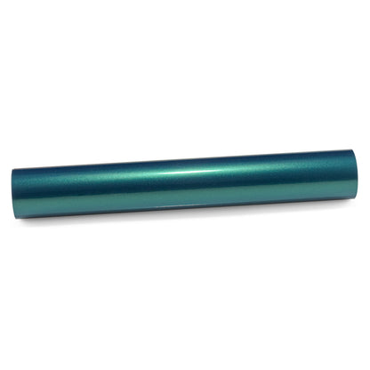 PET Super Gloss Metallic Peacock Green Vinyl Wrap