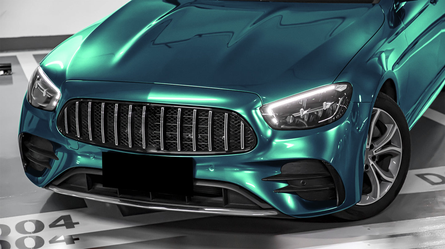 Super Gloss Metallic Peacock Green Vinyl Wrap